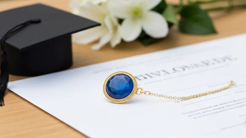 Bague saphir pour une graduation