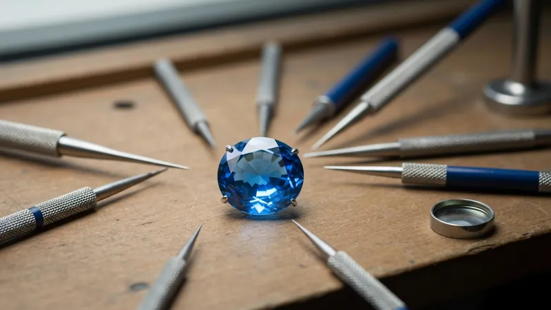 Importance du sertissage pour une bague saphir