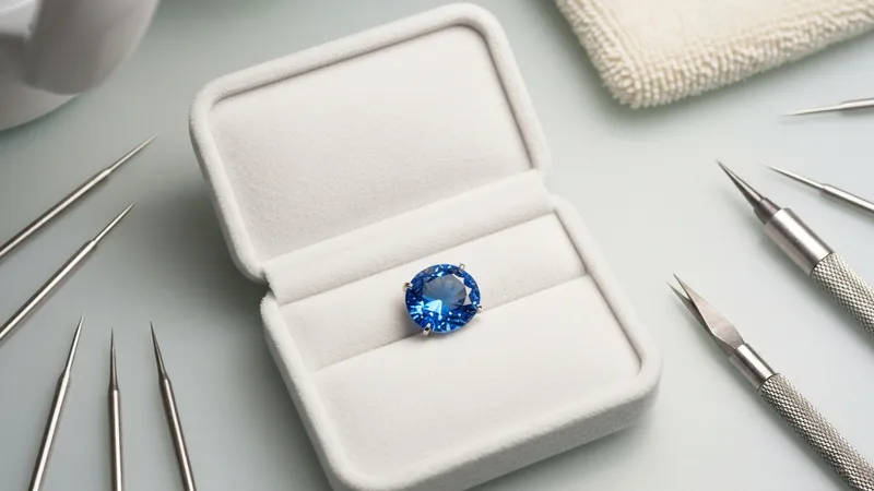 Protection de la bague saphir contre les dommages