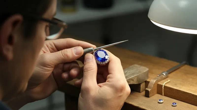 Restauration de la brillance d'un saphir